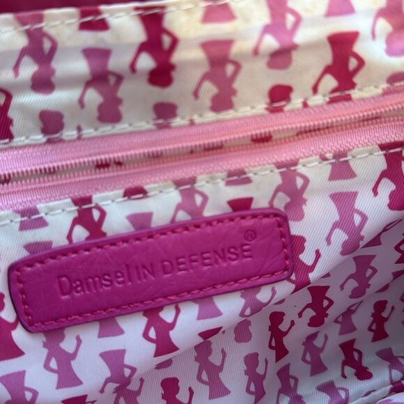 *Damsels in Defense* 🔫 Conceal & Carry Barbie Ponk Leather Quilted Handbag - Picture 2 of 7